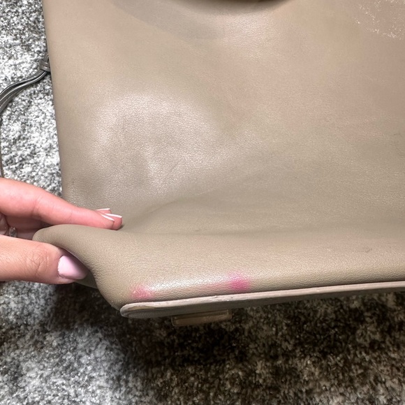 All Saints Taupe Shoulder Bag with Tassel - Picture 8 of 9